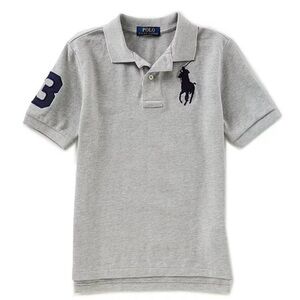 Polo Ralph Lauren Big Boys Short Sleeve Basic Mesh Big Pony Player Polo Shirt 14